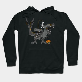 T-rex cyborg halloween design Hoodie